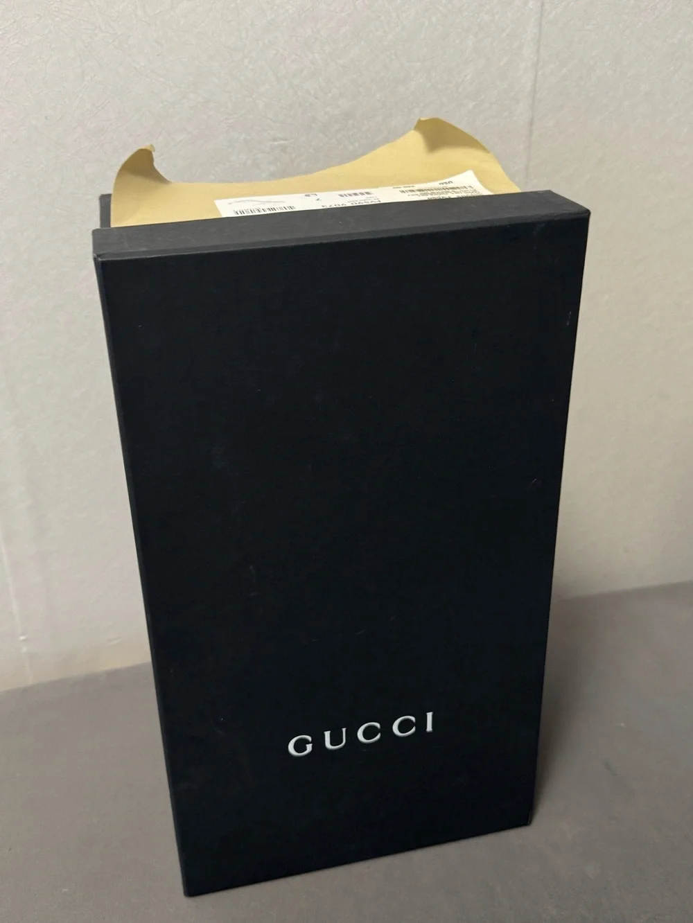 New Gucci empty  Shoe Gift box W Dust Bag Tissue. 14.5”x8.5”x5.5”